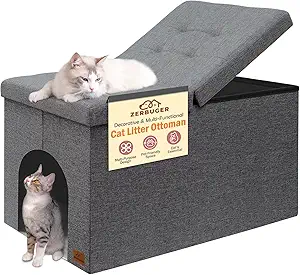 Zerbuger Cat Litter Box Enclosure