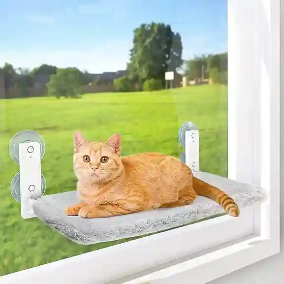 The Ultimate Cat Window Perch Guide 3 AMOSIJOY Cordless Cat Window Perch