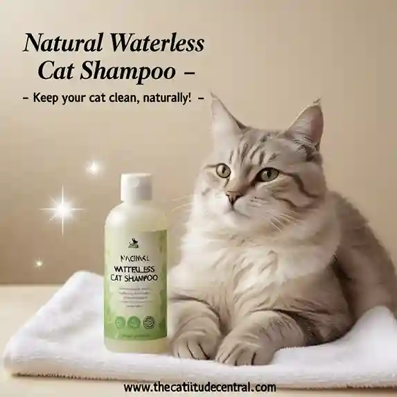 Natural waterless cat shampoo