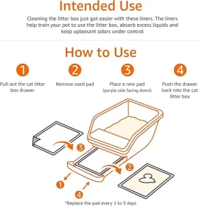 Amazon Basics Pee Pads for Cats 2 Amazon Basics Pee Pads