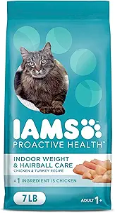 We Tested Them: The 5 Best Cat Food For Shedding in 2025 (Vet-Reviewed) 4 IAMS Proactive Health Indoor Weight & Hairball Care