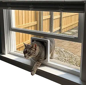 Top-Rated Cat Door for Window Reviews 7 Cat Flap Fever Custom Cat Door Window Insert