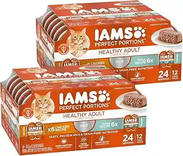 IAMS Perfect Portions Healthy Adult Chicken Recipe Grain-Free Wet Cat Food