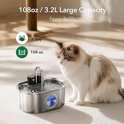 Pektaco Cat Water Fountain: Pet Hydration 1 Pektaco Cat Water Fountain2