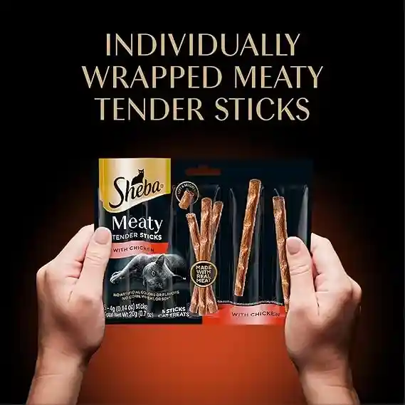 Sheba Meaty Tender Sticks: Top Cat Treat 3 Sheba Meaty Tender Sticks3