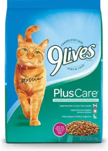 9 Lives Cat Food: Pros, Cons, & More 1 9 lives plus care dry cat food