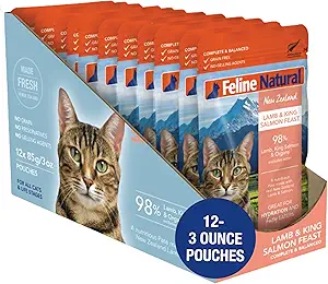 Feline Natural Lamb & King Salmon Feast Pouch