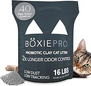 Boxiecat BoxiePro Self-Cleaning Probiotic Clumping Clay Litter