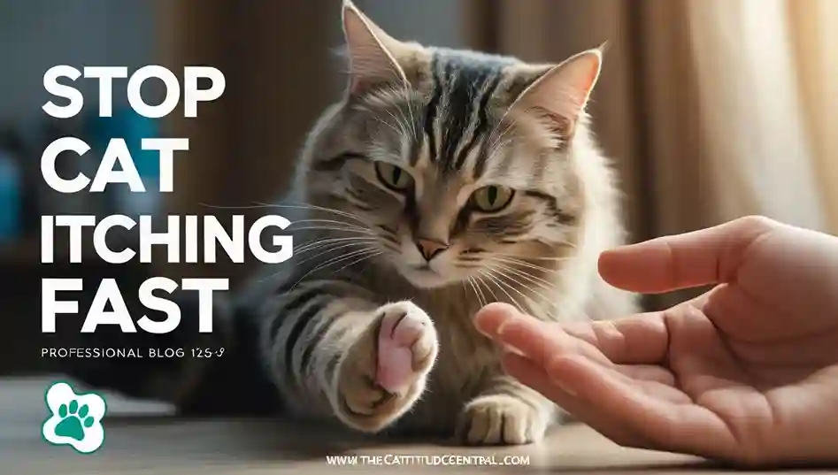Stop Cat Itching Fast! 1 Cat Itching