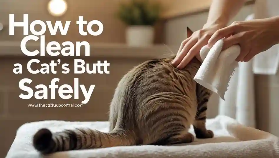 How to Clean a Cats Butt Safely 4 How to Clean a Cats Butt