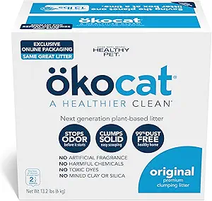 Best Dust Free Cat Litter of 2025: Expert-Tested Picks for a Healthier Home 5 Ökocat Natural Wood Clumping Litter