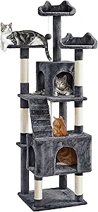 Frisco 72-in Faux Fur Cat Tree & Condo